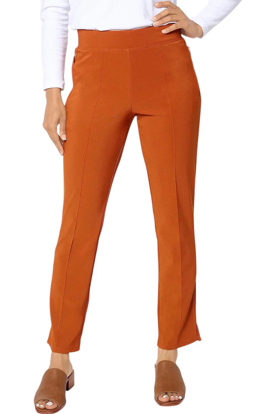 Women with Control Women's Euro Knit Ankle Pant Hot Spice - Regular